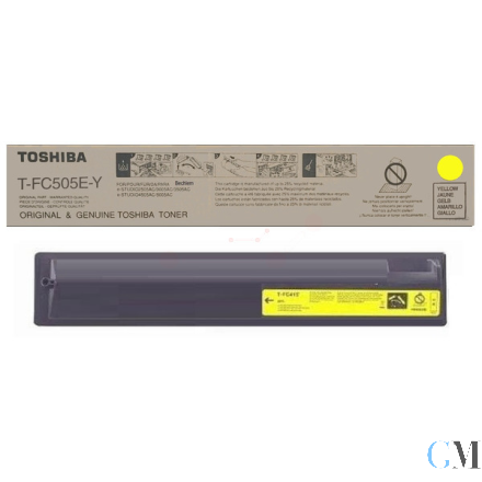 Original Toshiba 6AJ00000147/T-FC505E-Y Toner-Kit gelb, 33.600 Seiten
