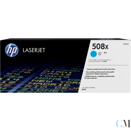 Original HP CF361X/508X Tonerkartusche cyan, 9.500 Seiten ISO/IEC 19798