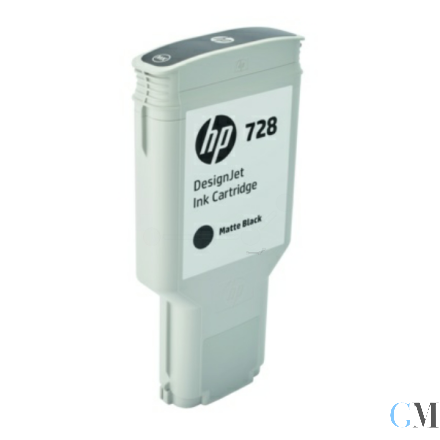 Original HP F9J68A/728 Tintenpatrone schwarz matt 300ml