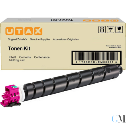 Original Utax 1T02RLBUT0/CK-8512M Toner-Kit magenta, 15.000 Seiten ISO/IEC 19798