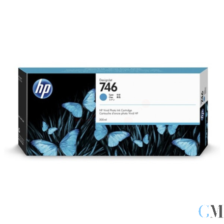Original HP P2V80A/746 Tintenpatrone cyan 300ml