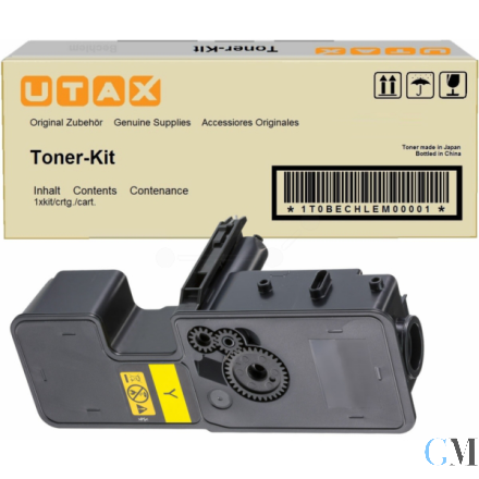 Original Utax 1T02R7AUT0/PK-5015Y Toner-Kit gelb, 3.000 Seiten ISO/IEC 19752