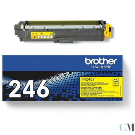 Original Brother TN-246Y Toner-Kit gelb, 2.200 Seiten ISO/IEC 19798