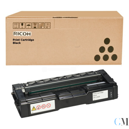 Original Ricoh 407531 Toner schwarz, 4.500 Seiten ISO/IEC 19798