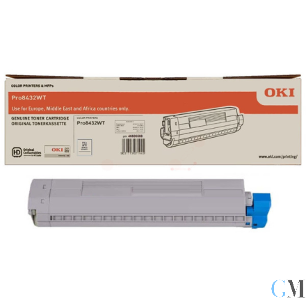 Original OKI 46606508 Toner-Kit weiss, 4.500 Seiten/5%