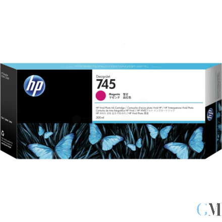 Original HP F9K01A/745 Tintenpatrone magenta 300ml