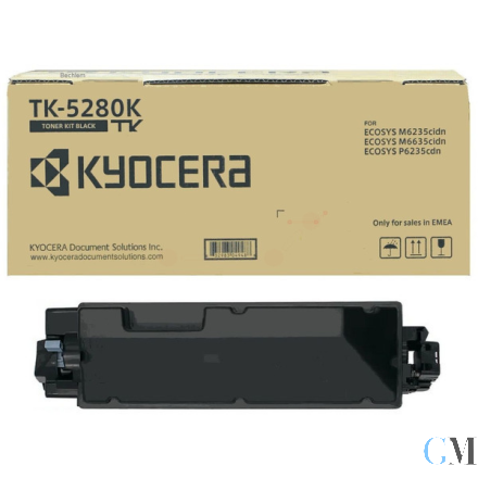 Original Kyocera 1T02TW0NL0/TK-5280K Toner-Kit schwarz, 13.000 Seiten ISO/IEC 19752