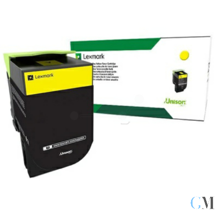 Original Lexmark 71B20Y0 Toner-Kit gelb return program, 2.300 Seiten ISO/IEC 19752