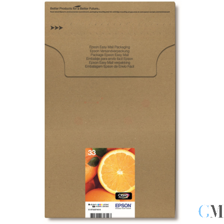 Original Epson C13T33374510/33 Tintenpatrone MultiPack Bk,C,M,Y,PBK Easymail 6,4ml+4x4,5ml VE=5