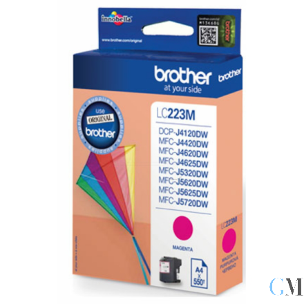 Original Brother LC-223M Tintenpatrone magenta, 550 Seiten ISO/IEC 24711 5.9ml