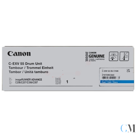 Original Canon 2187C002/C-EXV55 Drum Kit cyan, 45.000 Seiten