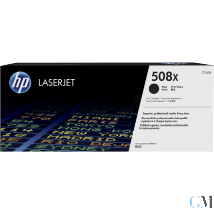 Original HP CF360X/508X Tonerkartusche schwarz, 12.500 Seiten ISO/IEC 19798