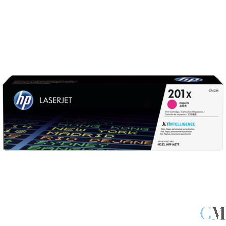 Original HP CF403X/201X Tonerkartusche magenta High-Capacity, 2.300 Seiten ISO/IEC 19752