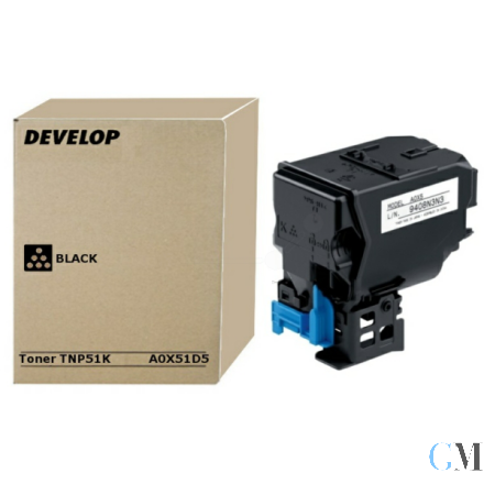 Original Develop A0X51D5/TNP-51K Toner-Kit schwarz, 5.000 Seiten