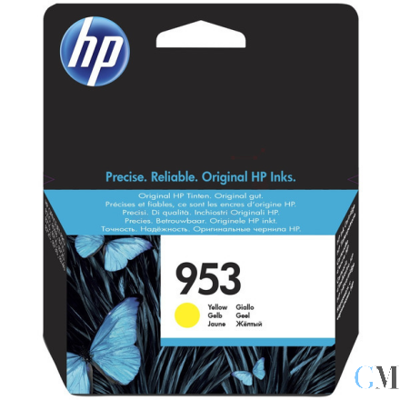 Original HP F6U14AE/953 Tintenpatrone gelb, 630 Seiten 9ml