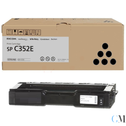 Original Ricoh 407383/TYPE SP352E Toner-Kit schwarz, 7.000 Seiten ISO/IEC 19752