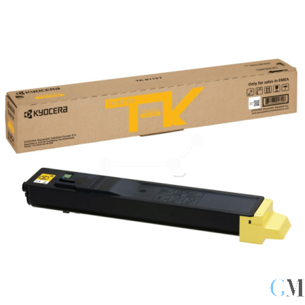 Original Kyocera 1T02P3ANL0/TK-8115Y Toner-Kit gelb, 6.000 Seiten ISO/IEC 19752