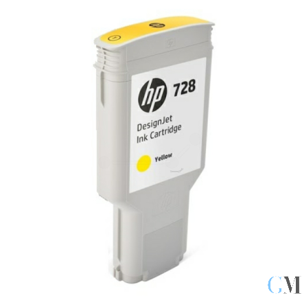 Original HP F9K15A/728 Tintenpatrone gelb 300ml