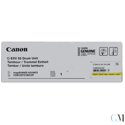 Original Canon 2189C002/C-EXV55 Drum Kit gelb, 45.000 Seiten