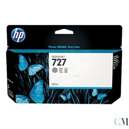 Original HP F9J80A/727 Tintenpatrone grau 300ml