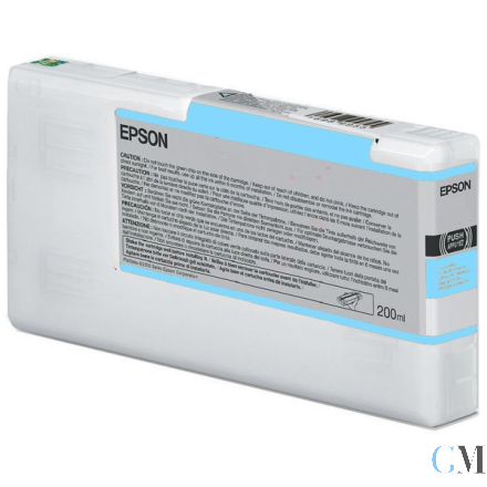 Original Epson C13T913500/T9135 Tintenpatrone cyan hell 200ml