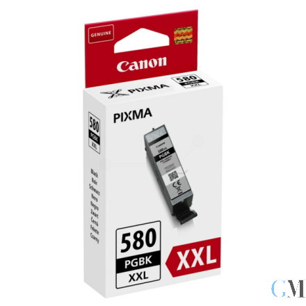 Original Canon 1970C001/PGI-580PGBKXXL Tintenpatrone schwarz extra High-Capacity, 600 Seiten ISO/IEC 19752 25,7ml