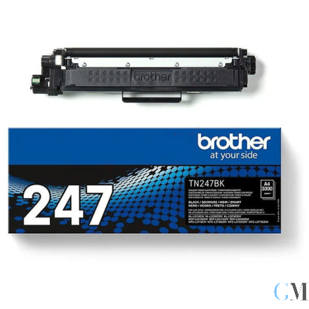 Original Brother TN-247BK Toner-Kit schwarz High-Capacity, 3.000 Seiten ISO/IEC 19752