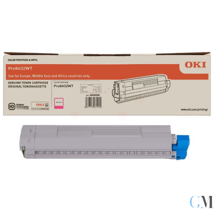 Original OKI 46606506 Toner-Kit magenta, 10.000 Seiten ISO/IEC 19752