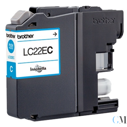 Original Brother LC-22EC Tintenpatrone cyan, 1.200 Seiten ISO/IEC 24711 11,8ml