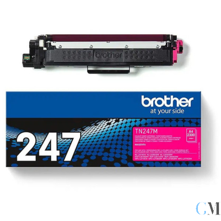 Original Brother TN-247M Toner-Kit magenta High-Capacity, 2.300 Seiten ISO/IEC 19752