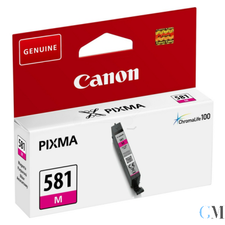 Original Canon 2104C001/CLI-581M Tintenpatrone magenta, 223 Seiten 223 Fotos 5.6ml