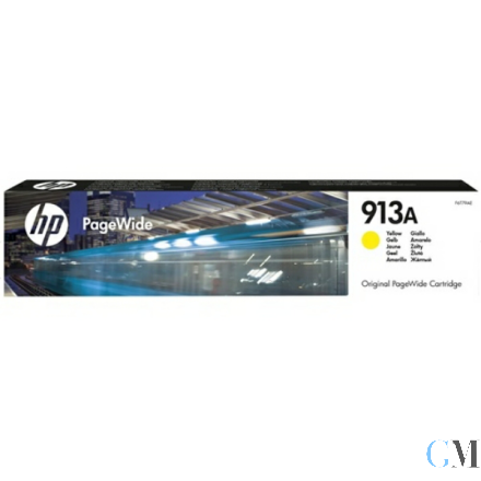 Original HP F6T79AE/913A Tintenpatrone gelb, 3.000 Seiten ISO/IEC 24711 38ml
