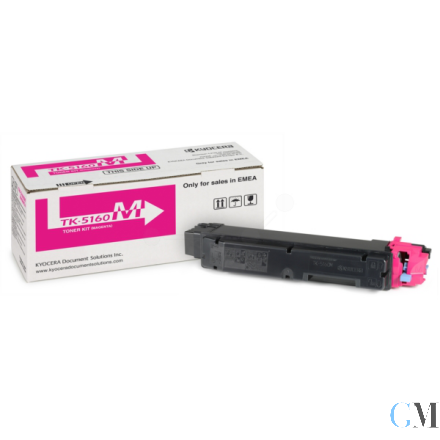 Original Kyocera 1T02NTBNL0/TK-5160M Toner-Kit magenta, 12.000 Seiten ISO/IEC 19798