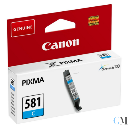 Original Canon 2103C001/CLI-581C Tintenpatrone cyan, 259 Seiten 259 Fotos 5.6ml