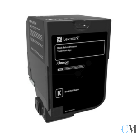 Original Lexmark 74C2SK0 Toner-Kit schwarz return program, 7.000 Seiten ISO/IEC 19798