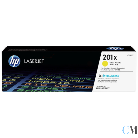 Original HP CF402X/201X Tonerkartusche gelb High-Capacity, 2.300 Seiten ISO/IEC 19752