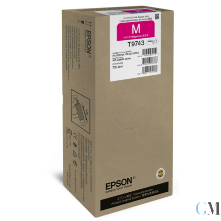 Original Epson C13T974300/T9743 Tintenpatrone magenta, 84.000 Seiten 735,2ml