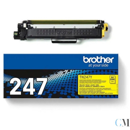Original Brother TN-247Y Toner-Kit gelb High-Capacity, 2.300 Seiten ISO/IEC 19752
