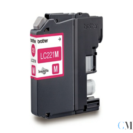 Original Brother LC-221M Tintenpatrone magenta, 260 Seiten ISO/IEC 24711 3,9ml