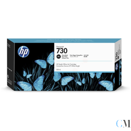 Original HP P2V73A/730 Tintenpatrone schwarz foto 300ml