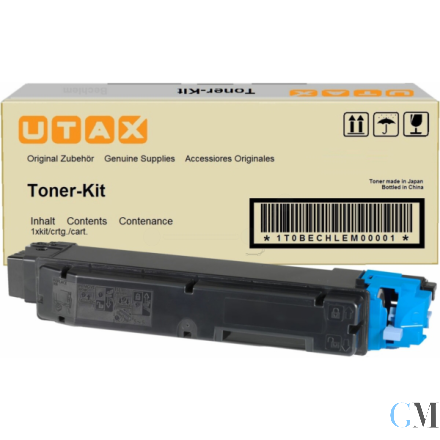 Original Utax 1T02NRCUT0/PK-5011C Toner-Kit cyan, 5.000 Seiten ISO/IEC 19798