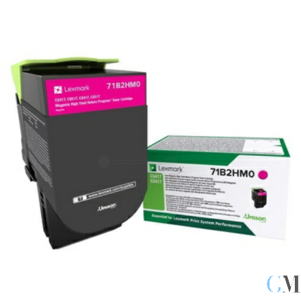 Original Lexmark 71B2HM0 Toner-Kit magenta return program, 3.500 Seiten ISO/IEC 19752