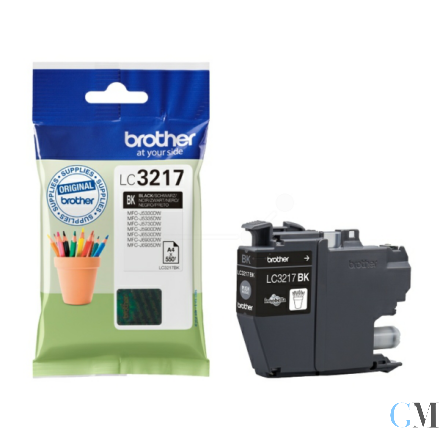 Original Brother LC-3217BK Tintenpatrone schwarz, 550 Seiten ISO/IEC 24711 15ml