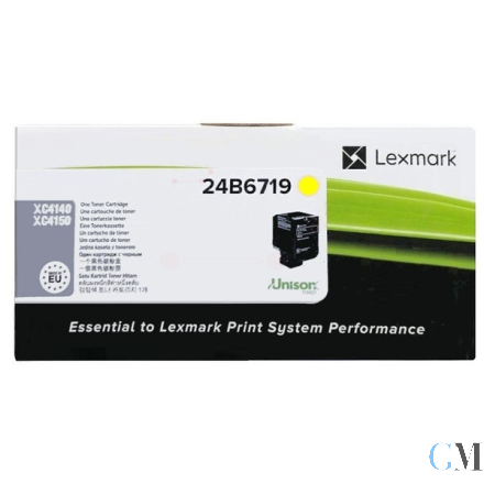 Original Lexmark 24B6719 Toner-Kit gelb, 13.000 Seiten ISO/IEC 19752