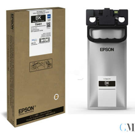 Original Epson C13T946140/T9461 Tintenpatrone schwarz extra High-Capacity, 10.000 Seiten 136,7ml