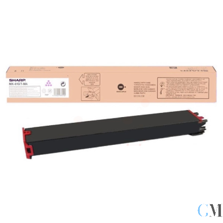 Original Sharp MX-61GTMA Toner magenta High-Capacity, 24.000 Seiten ISO/IEC 19752