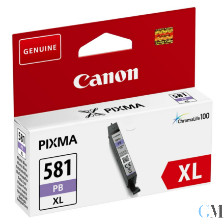 Original Canon 2053C001/CLI-581PBXL Tintenpatrone blau High-Capacity, 4.710 Seiten ISO/IEC 19752 505 Fotos 8.3ml