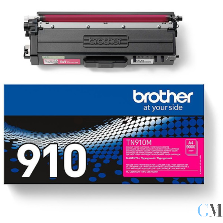 Original Brother TN-910M Toner-Kit magenta, 9.000 Seiten ISO/IEC 19752