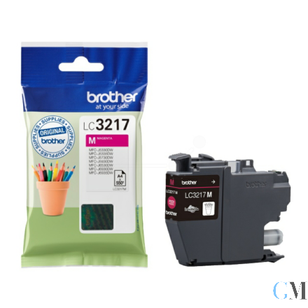 Original Brother LC-3217M Tintenpatrone magenta, 550 Seiten ISO/IEC 24711 9ml