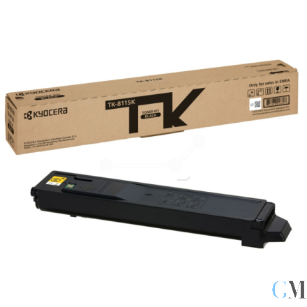 Original Kyocera 1T02P30NL0/TK-8115K Toner-Kit schwarz, 12.000 Seiten ISO/IEC 19752